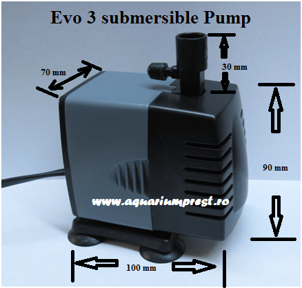 Pompa de apa acvariu sau fantana arteziana Evo 3 Submersible Pump