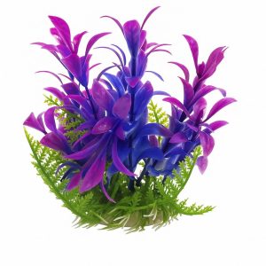 Plante acvariu fara substrat Hygrophila violet 18 cm aduce explozie de mov si albastru pentru orice planta de acvariu. Plante artificiale flexibile si sigure, perfecte pentru aranjamente flori artificiale acvariu creative si intretinere minima.