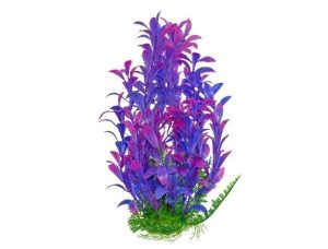 Planta artificiala violet pentru acvariu cu inaltimea de 26 cm