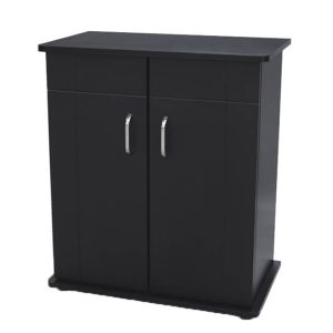 Masa acvariu pentru bazine cu dimensiunea bazei de 60 x 30 cm. Mobilier acvariu negru de buna calitate de la Boyu. O masa acvariu la pret bun si cu un design deosebit destinata acvariilor cu o lungime de 60 cm. Colorit: negru. Dimensiunile efective ale acestui mobilier pentru acvariu: Lungime = 603 mm. Latime = 302 mm. Inaltime = 700 mm. Acest mobilier acvariu constituie cea mai buna oportunitate de a instala un acvariu intr-un mod elegant si in conditii de siguranta. Doritorii unui acvariu cu masa au posibilitatea de a achizitiona acest produs cu livrare gratuita prin curier rapid ( oferta valabila pentru localitatile cu punct de lucru Fan Courier ). Laminat acoperit intern și extern. Produs livrat dezasamblat, cu manual de asamblare. Masa acvariu usor de montat. Masa pentru acvariu – 60 x 30 cm Adauga un plus de eleganta si functionalitate acvariului tau cu aceasta masa acvariu rezistenta si moderna. Conceputa special pentru a sustine acvarii de dimensiuni medii, aceasta masa ofera o baza stabila si sigura, asigurandu-se ca acvariul tau este mereu in siguranta. Caracteristici principale: Dimensiuni: 60 cm latime x 30 cm adancime x 70 cm inaltime Material: MDF de buna calitate de culoare neagra Design: Modern si minimalist, se integreaza perfect in orice decor Capacitate de sustinere: Proiectata pentru a sustine acvarii cu o capacitate de pana la 250 litri Spatiu de depozitare: Doua usi cu manere metalice elegante ofera acces la un spatiu generos de depozitare pentru echipamentele si accesoriile acvariului tau Montaj facil: Include instructiuni detaliate pentru o asamblare rapida si usoara Design modern: Culoare neagra eleganta care se potriveste perfect cu orice decor. Constructie robusta: Fabricata din materiale de inalta calitate pentru a sustine acvariul in siguranta. Dimensiuni ideale: Potrivita pentru acvarii cu o lungime de 60 cm. Beneficii: Asigura un suport stabil pentru acvariul tau: Previne accidentele si protejeaza sticla bazei acvariului prin asigurarea unei suprafete perfect plane pentru a sustine in siguranta acvariul. Imbunatateste aspectul acvariului: Ofera un aspect elegant si modern care va completa perfect decorul casei tale. Creeaza spatiu suplimentar: Poti depozita echipamentele acvariului si alte accesorii in spatiul de sub masa. Usor de curatat: Suprafata laminata este rezistenta la apa si se sterge cu usurinta. Livrare gratuita: Profita de oferta noastra speciala de livrare gratuita prin curier rapid! Aceasta masa pentru acvariu este solutia perfecta pentru pasionatii de acvaristica care doresc sa imbine utilitatea cu designul atractiv. Cu un spatiu de depozitare inteligent conceput si o constructie solida, masa ofera atat stabilitate, cat si eleganta acvariului tau.