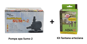 Pachet fantana arteziana: Pompa submersibila Sumo2 + Kit dispersia apei