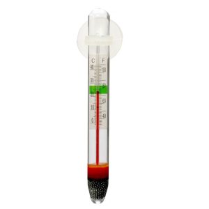 Termometru de acvariu din sticla precis si discret, ideal pentru orice tip de acvariu. Acest termometru acvariu permite monitorizarea usoara a temperaturii. Un termometru de acvariu esential pentru sanatatea pestilor tai si echilibrul ecosistemului acvatic.