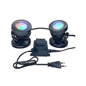 Acasa 19 Set doua spoturi subacvatice cu LED Boyu SDL-02A: spoturi iluminat iazuri si fantani, oferind un spectacol de lumini subacvatice deosebit. Set două spoturi subacvatice cu led model Boyu SDL-02A cu formă atrăgătoare și ușor de utilizat. Setul conține două spoturi iluminat subacvatice ce au un modul de iluminare LED de înaltă eficiență. Leduri submersibile care luminează în orice tip de unghi, producând raze de diferite culori, variind culoarea. Cu dimensiuni compacte, aceste spoturi subacvatice led functionează la o tensiune joasă și voltaj redus ( 12V ). Leduri submersibile pentru un bun iluminat subacvatic. Spot luminos LED – pentru acvariu, Terariu, Pond & Garden Spoturi LED subacvatice ideale pentru utilizarea în sau în afara apei. • Fiecare spot conține 9 led-uri • Fiecare spot contine 4 led-uri verzi, 4 led-uri roșii, 4 led-uri albastre ce luminează la fel în același timp • Dimensiuni: Φ57,4 x 54 x 70,3 mm • Distanța cablurilor între spoturi este de 1,2 m • Lungimea cablului de alimentare este de 7 metri • Consum: 3 W Model: SDL-02A Tensiune: 12V Frecvență: 50 / 60 Hz Beneficii spoturi iluminat subacvatice: Consum redus de energie electrica: Spoturile subacvatice sunt echipate cu LED-uri de inalta eficienta, care consuma mult mai putina energie comparativ cu luminile traditionale, reducand astfel facturile la electricitate. Dimensiuni mici, forma atractiva: Designul compact si elegant face ca aceste spoturi sa fie potrivite pentru orice decor subacvatic sau terestru, integrandu-se armonios in orice peisaj de gradina sau iaz. LED-uri de eficienta ridicata: Spoturile sunt dotate cu LED-uri puternice si eficiente, capabile sa creeze un spectacol de lumini impresionant in apa, aducand un plus de frumusete si eleganta mediului acvatic. Functionare la voltaj redus: Cu un voltaj de operare de doar 12V, aceste spoturi sunt extrem de sigure pentru utilizare atat in apa cat si pe uscat, eliminand riscurile de electrocutare. Schimbare automata a culorii luminii: Spoturile sunt capabile sa-si schimbe automat culoarea luminii, oferind un efect vizual dinamic si variat, perfect pentru a crea o atmosfera deosebita in gradina sau iazul dumneavoastra. Usor de instalat si de folosit: Instalarea acestor spoturi este simpla si rapida, fara a necesita cunostinte tehnice avansate. Ele pot fi folosite imediat dupa instalare, oferind o iluminare eficienta si spectaculoasa. Utilizare versatila: Aceste spoturi sunt proiectate pentru a fi utilizate atat in apa cat si pe uscat, fiind ideale pentru iluminarea iazurilor, fantanilor, piscinelor, dar si a altor elemente de peisagistica din gradina. Luminozitate constanta: LED-urile din aceste spoturi lumineaza uniform si constant, asigurand o iluminare de calitate pe toata durata functionarii, fara fluctuatii de intensitate. In concluzie, spoturile subacvatice de iluminat sunt o solutie eficienta si estetica pentru orice proiect de amenajare a gradinii sau iazului, combinand consumul redus de energie cu o performanta luminoasa de exceptie.