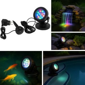 Acasa 10 Spot leduri rezistente pentru lumini subacvatice, cu lampa exterior cu senzor. Ideal pentru iluminare iazuri, proiector gradina, lumini arhitecturale si lumini de gradina. Solutie moderna de iluminat inteligent pentru exterior.